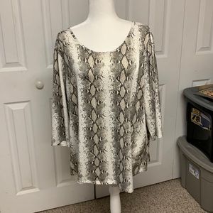 Snake skin print Top